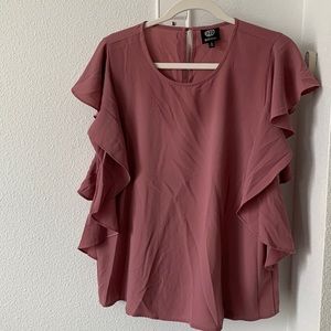 Small Dusty Rose Sleeveless / Flowy Dressy Top